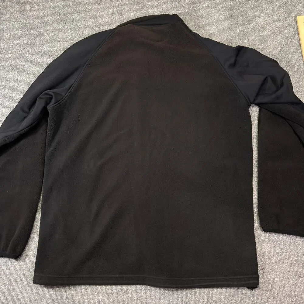 The North Face Jacket Mens Large Black Fleece Softshell Full Zip Pockets Outdoor